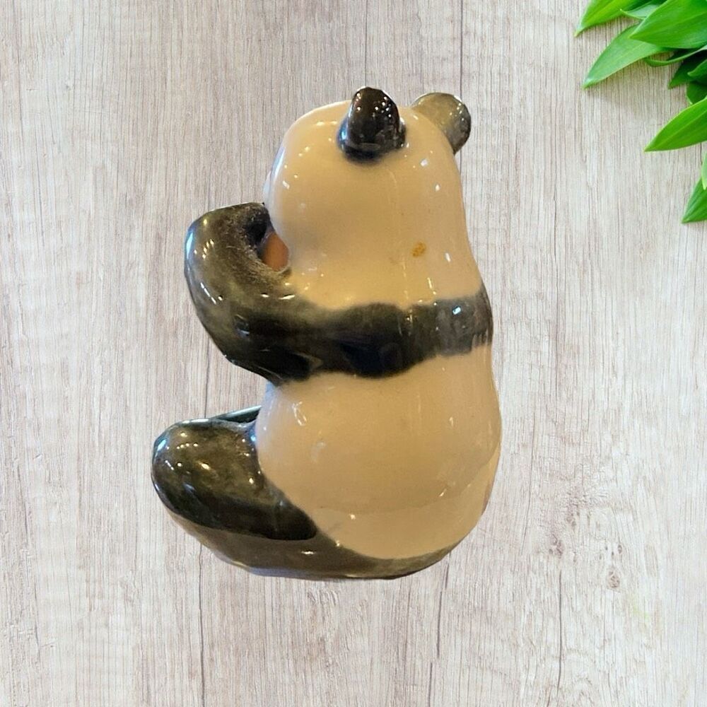 Vintage Ceramic Panda Bear Cub 2” - Picture 3 of 4